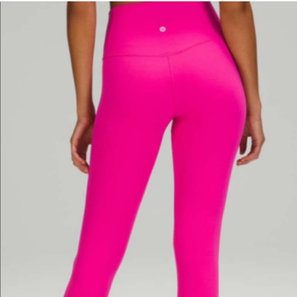 Rare pink Lululemon wunder under pant 25” size 4 - Picture 2 of 9